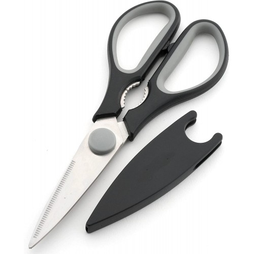 Kitchen Scissors Heavy Duty Shears with Blade Cover, Stainless